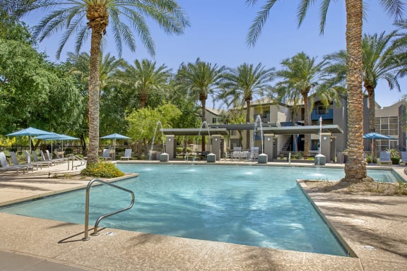 Pool With Sunning Deck at Sweetwater At Metro North Apartments, Phoenix, Arizona