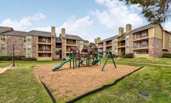 Playground for kids at The Glen Apartments, Lewisville, Texas