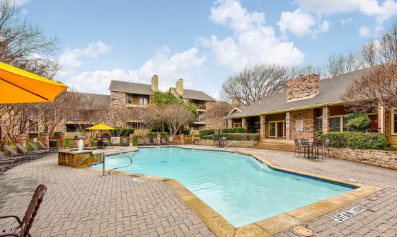 Relaxing Swimming Pool area at The Glen Apartments, Lewisville