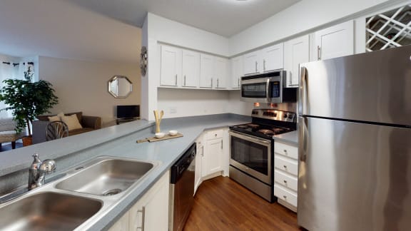 Fully Equipped Kitchen at University Ridge Apartments, North Carolina, 27707