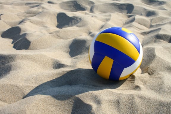 A volleyball on the sand at Glen at Burnsville, Burnsville, MN 55337