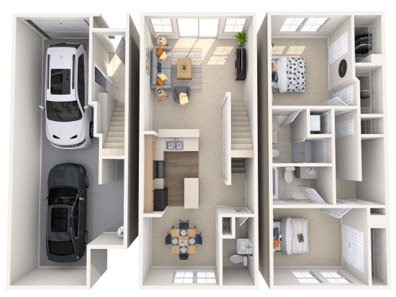 The Belvedere - 2x2.5 - 1,231 sq. ft. at Broadstone Towne Center, Albuquerque, NM