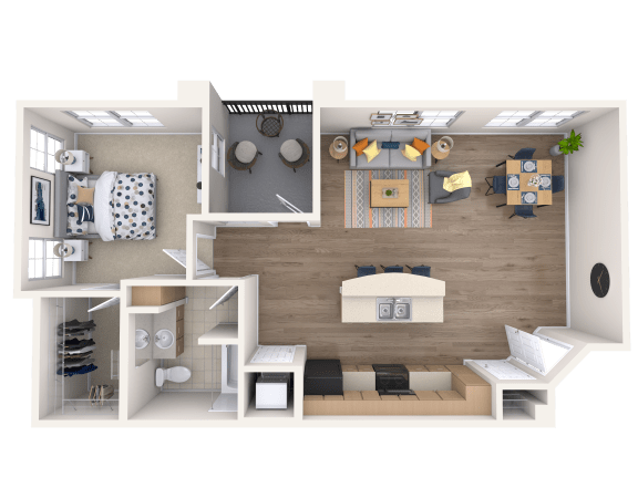 The Candela - 1x1 - 777 sq. ft. at Broadstone Towne Center, Albuquerque, 87106
