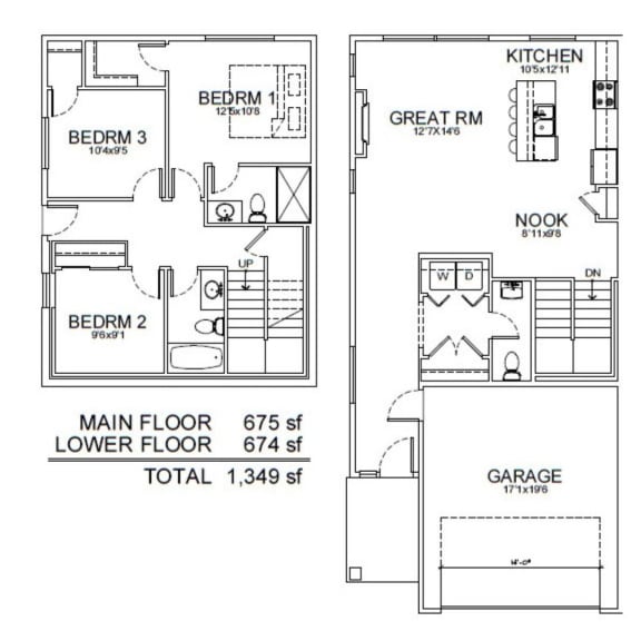 floor plan of the lower floor of a house for sale