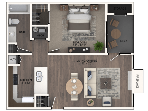 White Spruce 1 Bedroom