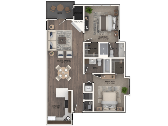 Willow 2 Bedroom