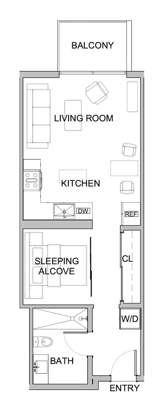 A2 Floor Plan at WM by CLG, Los Angeles