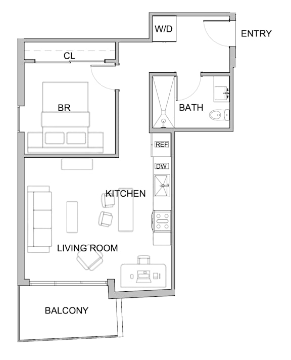 A6 Floor Plan at WM by CLG, California, 90232