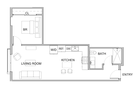 A8 Floor Plan at WM by CLG, Los Angeles