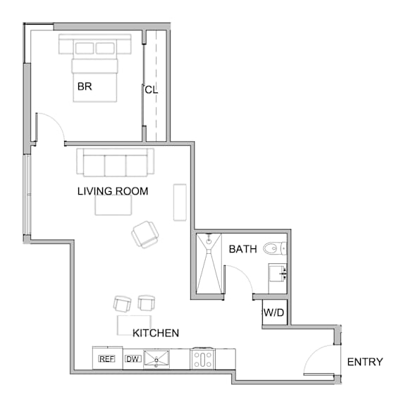 A9 Floor Plan at WM by CLG, Los Angeles California