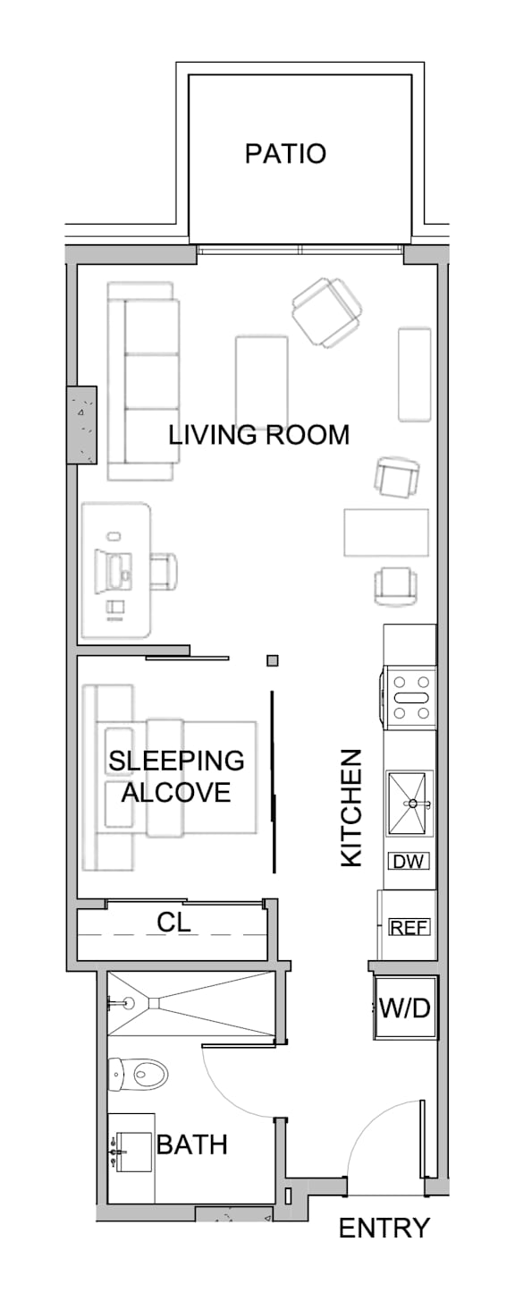 U3 Floor Plan at WM by CLG, Los Angeles California