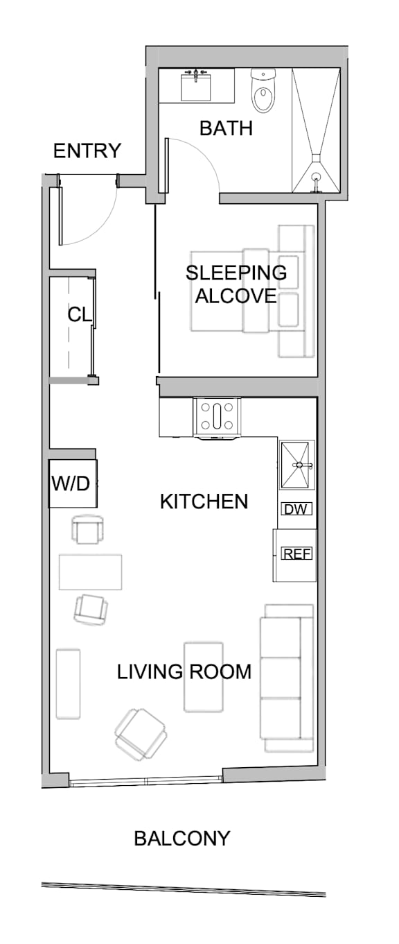 U6 Floor Plan at WM by CLG, California, 90232