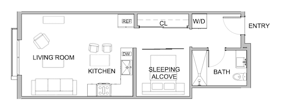 U8 Floor Plan at WM by CLG, Los Angeles, CA