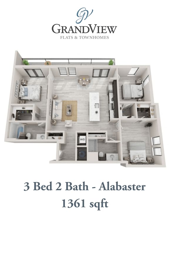 3 bed 2 bath at GrandView Flats and Townhomes, Granger