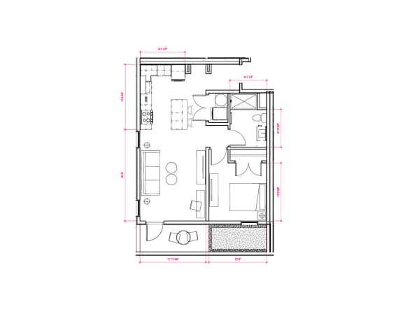 Berlin II - South A12 Floor Plan at Expo at Forest Park, St. Louis, Missouri