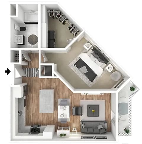 Positive Floor Plan Positive Floor Plan at Bold on the Blvd, St. Peters, MO 63376