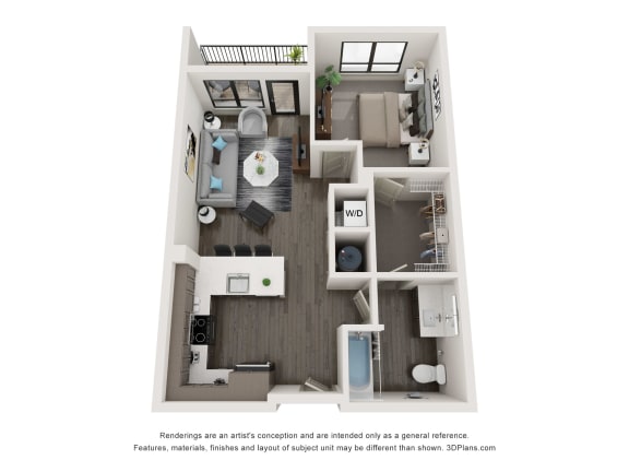 Floor Plan  A3 Floor Plan at Chapter at the Streets of St Charles, Saint Charles, 63303