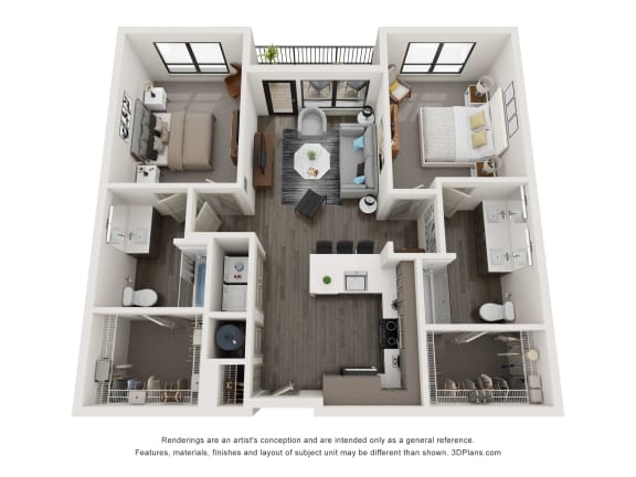 Floor Plan  B1 Floor Plan at Chapter at the Streets of St Charles, Missouri, 63303