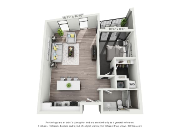 Maryland 1 bed 1 bath I at The Euclid, St Louis, Missouri