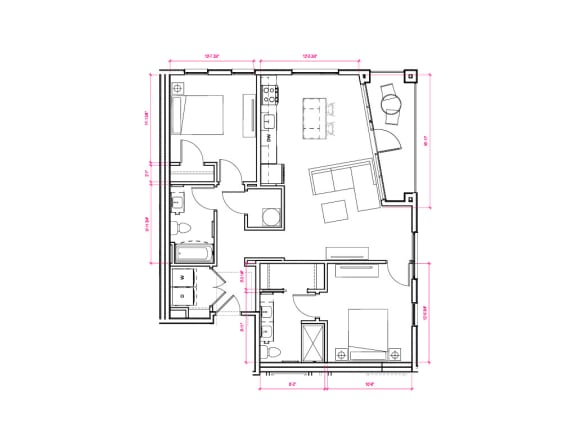 Floor Plan  Hanover I - South C1a Floor Plan at Expo at Forest Park, St. Louis, MO