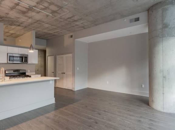 Airy living rooms with generous cabinets, granite counter tops and stainless steel appliance fill the kitchen space. Ample storage with vented french doors that tuck away the in unit Washer and Dryer.