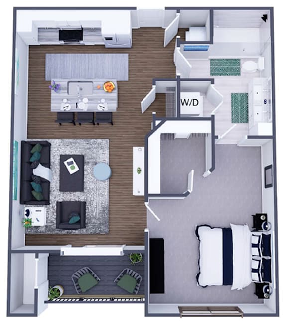 1 bed 1 bath 1 bed 1 bath at The Elle on Lockwood Apartments, Webster Groves