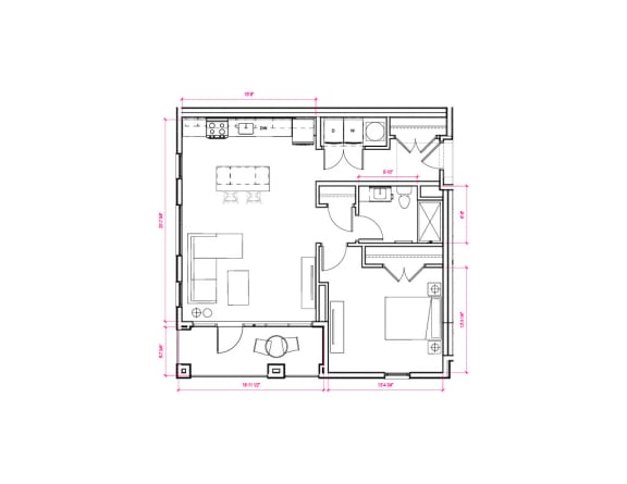 Milan II - South A11a Floor Plan Milan II - South A11a Floor Plan at Expo at Forest Park, St. Louis, MO