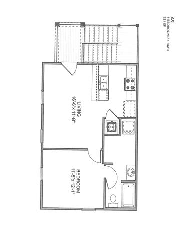 A9 Floor Plan at Promenade at New Town, Saint Charles, MO, 63301