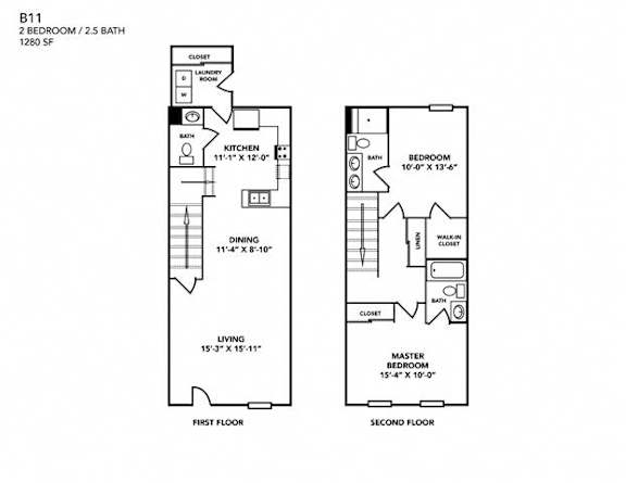 Hiram Street Row Floor Plan at Promenade at New Town, Missouri