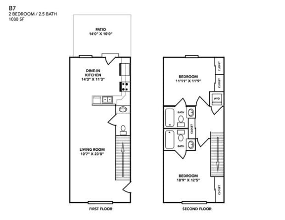 Floor Plan  Townhome Masion Floor Plan at Promenade at New Town, Saint Charles, MO
