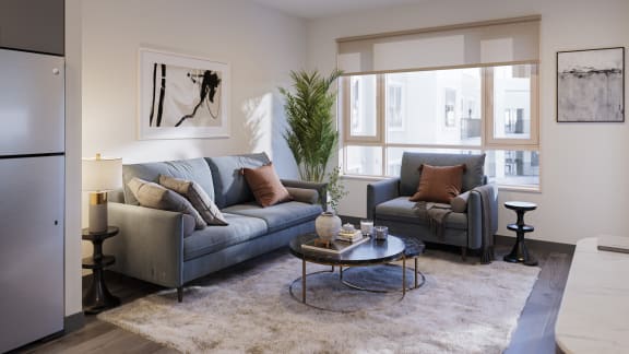 Large Living Room at The Porter, Maryland Heights, MO 63146