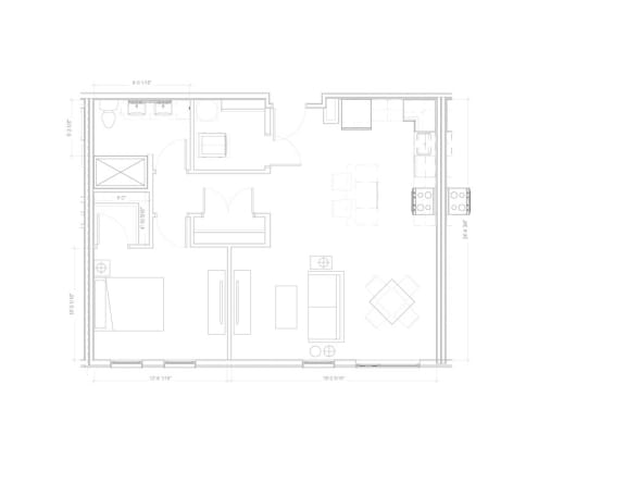 Saint Louis I - A6 Floor Plan Saint Louis I - A6 Floor Plan at Expo at Forest Park, St. Louis, Missouri