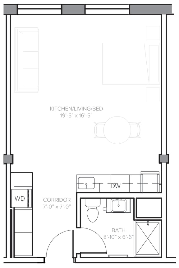 Unit A at Steelcote Square, St. Louis, MO