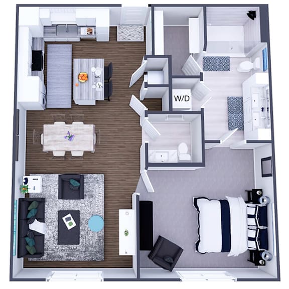 1 bed 1 bath B 1 bed 1 bath B at The Elle on Lockwood Apartments, Webster Groves, MO, 63119