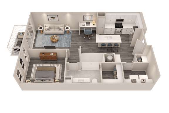 1 bed 1 bath at The Cunningham Apartments, Apartments, West Des Moines, IA