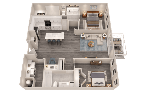 2 bed 2 bath at The Cunningham Apartments, West Des Moines, IA, 50266
