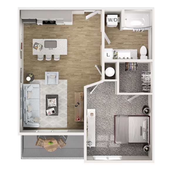1 bed 1 bath 1 bed 1 bath at The Oliver Apartments, Olivette, 63132