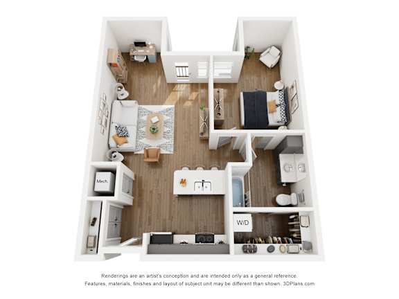1B Floor Plan at Prairie Encore, Missouri