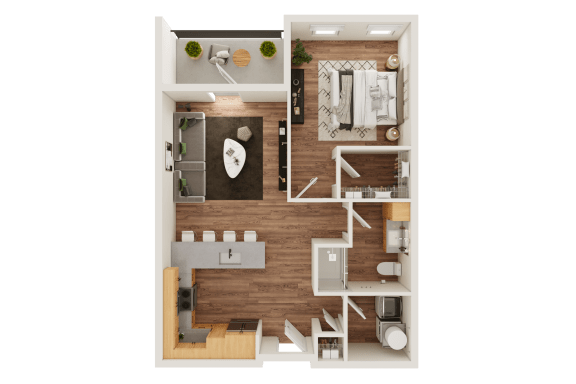 A1 Floor Plan at Timber Club, Missouri