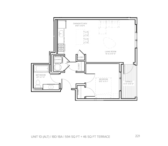 Unit 1D A Terrace at Steelcote Square, Missouri, 63103
