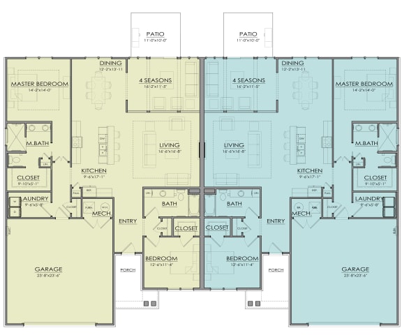 Floor Plan  VHL attached floorplan at The Oasis at Hartman Lakes, Shiloh