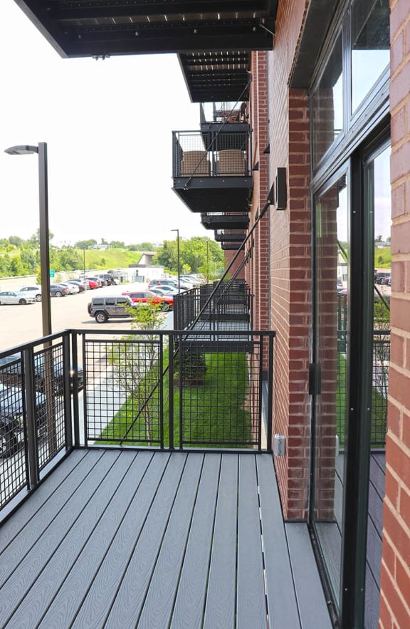 Personal terraces and patios at Wildhorse Apartments, Chesterfield, MO