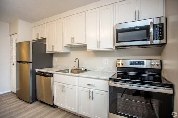 Large kitchen with eat in are available.