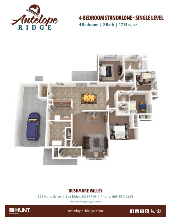 the address residence dubai opera 2 bedroom apartment  at Antelope Ridge, South Dakota, 57719