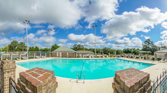 the swimming pool at our crossings apartments  at Huntington Village **, Warner Robins, Georgia