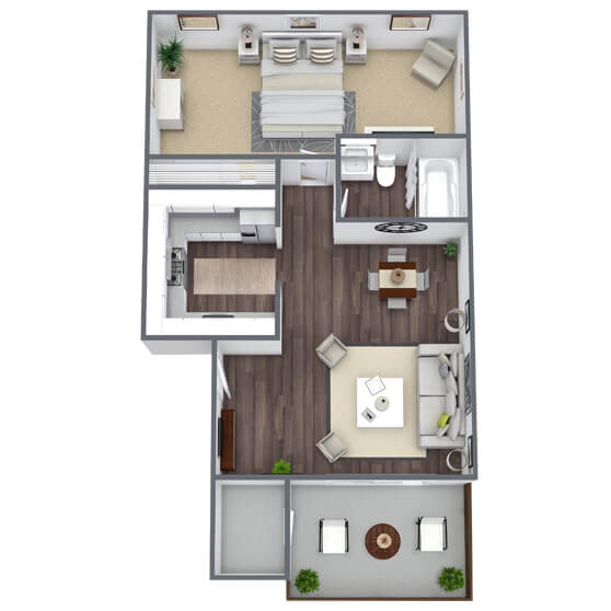 Floor Plans Bridges at 9 Mile Station Apartments