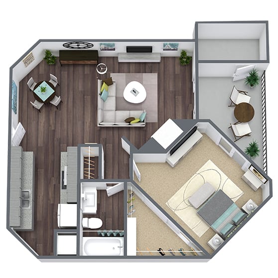 A1 Floor Plan 1x1