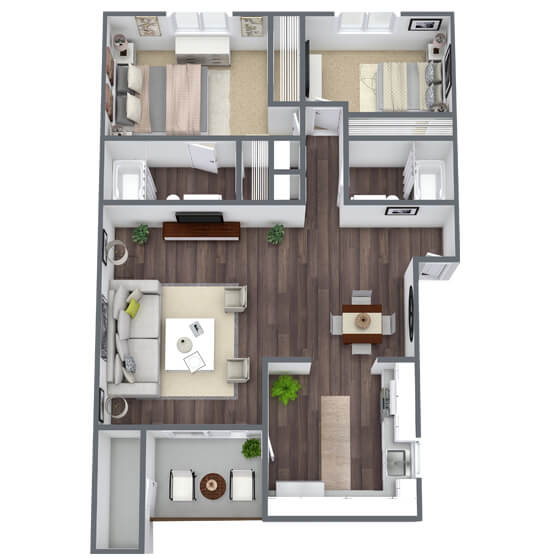 Floor Plans Bridges at 9 Mile Station Apartments
