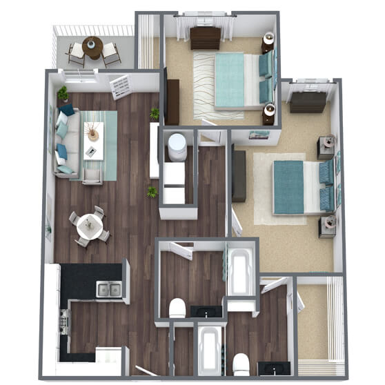 B2 3D Floor Plan Image