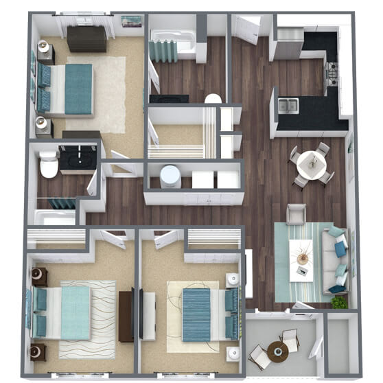 C1 3D Floor Plan Image